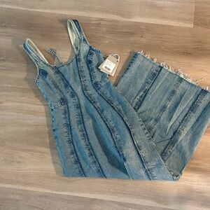 Women's Blue Denim Overalls